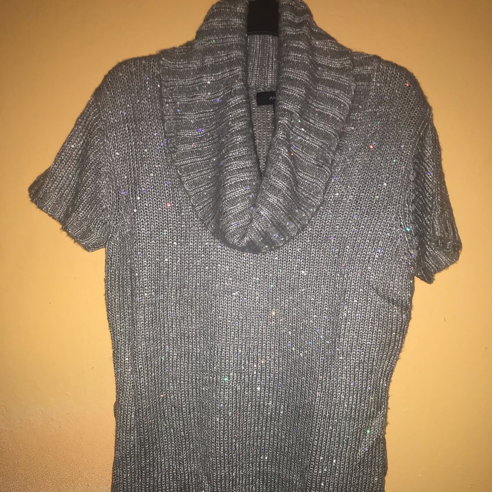 Ashley Stewart Sequins Knit Sweater